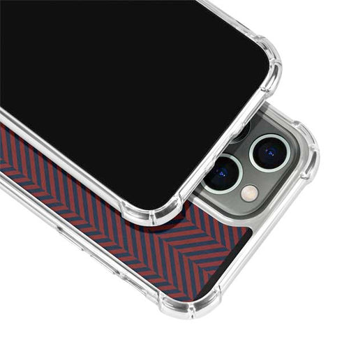 Blocked Polka Dot Chevron iPhone 14 Pro Clear Case